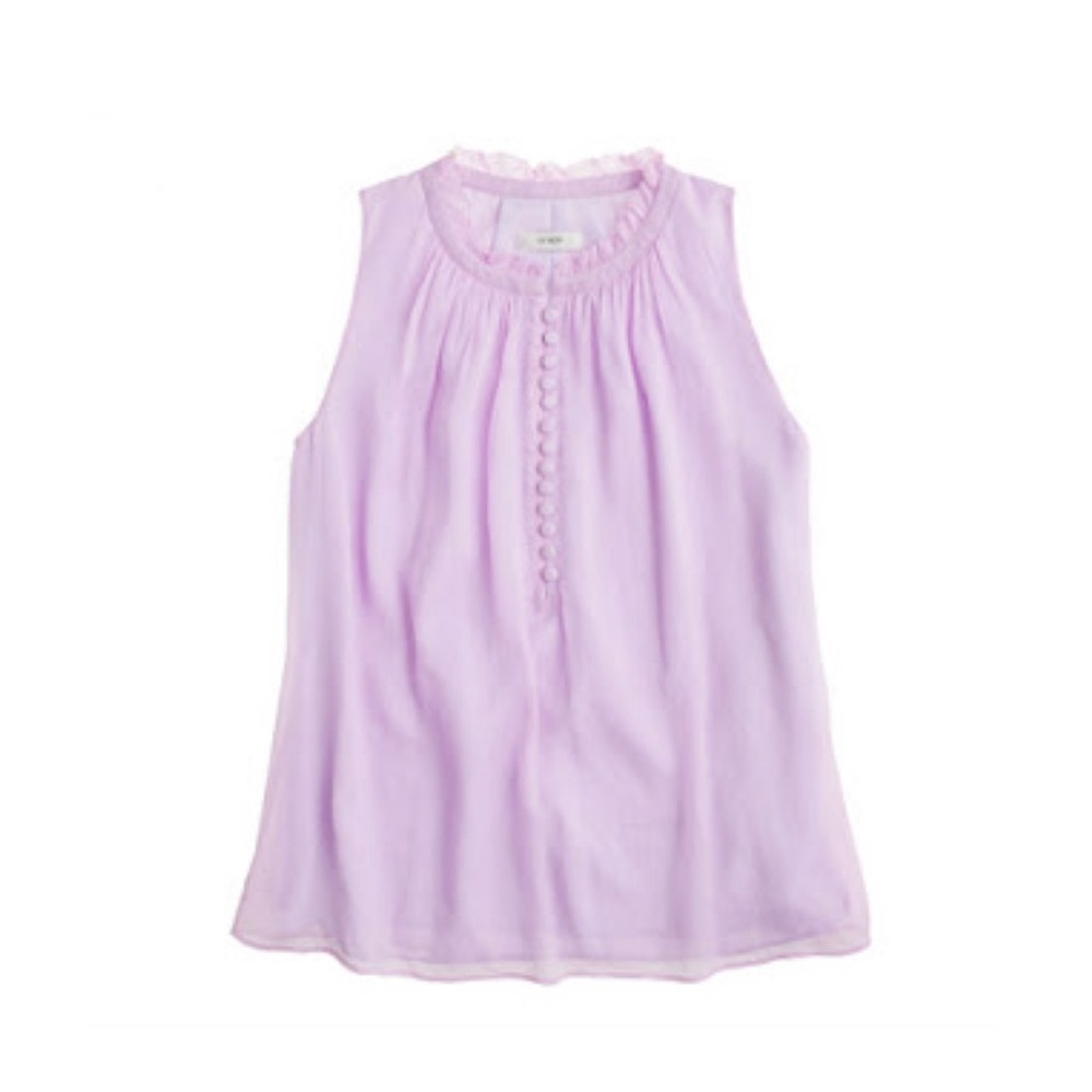 J. Crew Light Purple Button-Front Top